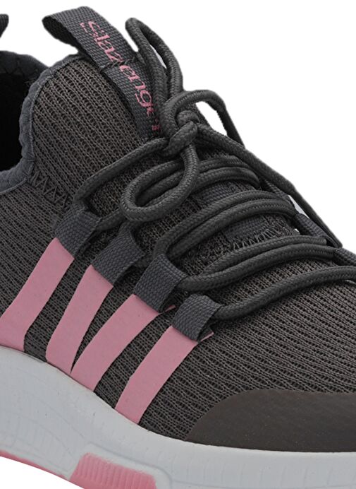 Slazenger TUESDAY I Kadın Sneaker Ayakkabı Koyu Gri / Pembe - Görsel 5