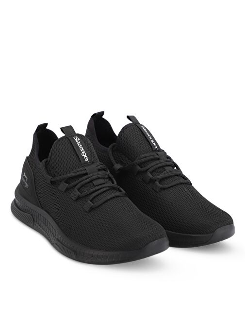 Slazenger ABENA I Erkek Sneaker Ayakkabı Siyah / Koyu Gri - Görsel 3