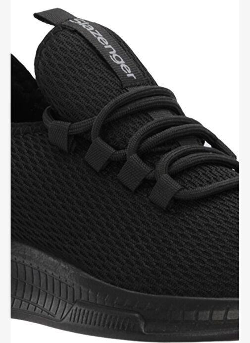 Slazenger ABENA I Kadın Sneaker Ayakkabı Siyah / Koyu Gri - Görsel 2