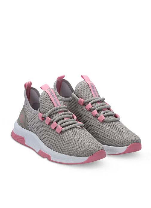 Slazenger ABENA I Kadın Sneaker Ayakkabı Gri / Pembe - Görsel 3