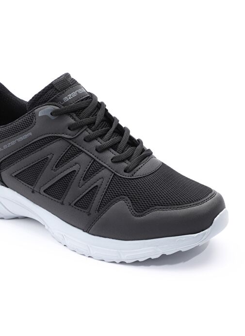 Slazenger A-BOUT I Erkek Sneaker Ayakkabı Siyah / Koyu Gri - Görsel 5