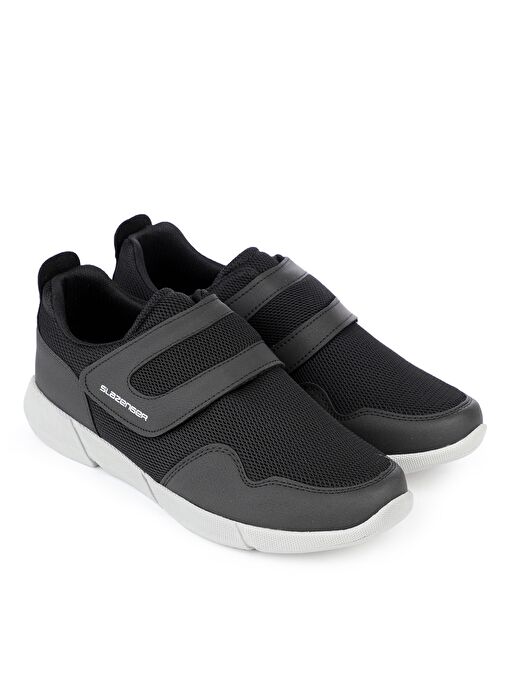 Slazenger ACA I Erkek Sneaker Ayakkabı Siyah / Koyu Gri - Görsel 3
