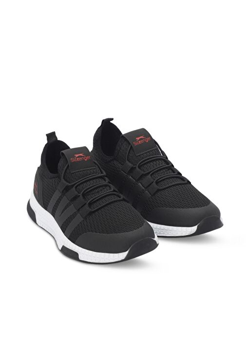 Slazenger EBBA I Erkek Çocuk Sneaker Ayakkabı Siyah / Kırmızı - Görsel 3