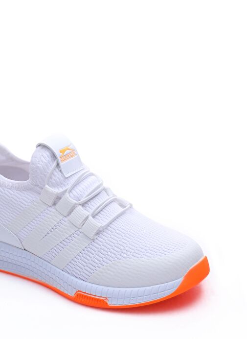 Slazenger EBBA I Erkek Çocuk Sneaker Ayakkabı Beyaz / Turuncu - Görsel 5