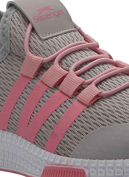 Slazenger EBBA I Kız Çocuk Sneaker Ayakkabı Gri / Pembe - Görsel 5