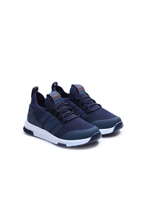 Slazenger EBBA I Erkek Çocuk Sneaker Ayakkabı Lacivert / Kırmızı - Görsel 3