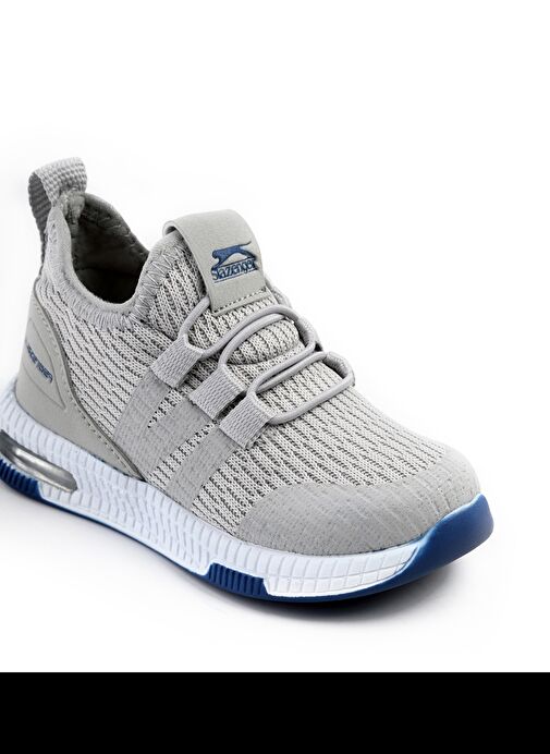 Slazenger EBBA I Erkek Çocuk Sneaker Ayakkabı Gri / Mavi - Görsel 5