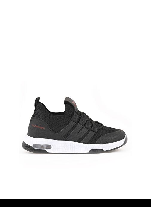 Slazenger EBBA I Erkek Çocuk Sneaker Ayakkabı Siyah / Kırmızı - Görsel 2