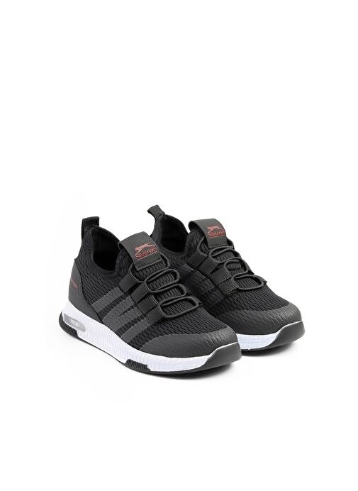 Slazenger EBBA I Erkek Çocuk Sneaker Ayakkabı Siyah / Kırmızı - Görsel 3