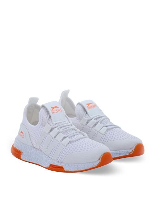 Slazenger EBBA I Erkek Çocuk Sneaker Ayakkabı Beyaz / Turuncu - Görsel 3