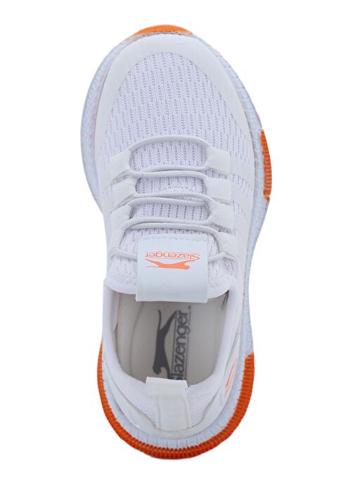 Slazenger EBBA I Erkek Çocuk Sneaker Ayakkabı Beyaz / Turuncu - Görsel 6