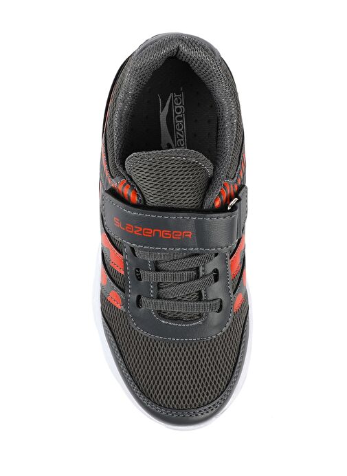 Slazenger KING Erkek Çocuk Sneaker Ayakkabı Koyu Gri / Turuncu - Görsel 6