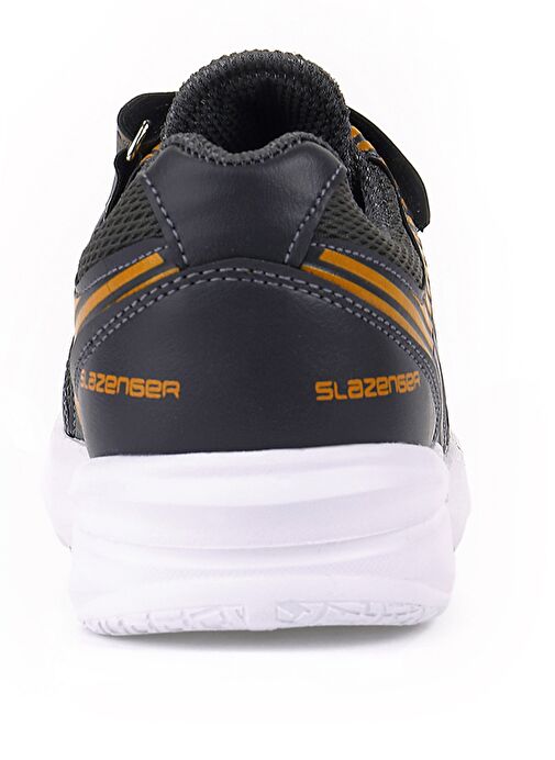 Slazenger KING Erkek Çocuk Sneaker Ayakkabı Koyu Gri / Turuncu - Görsel 7