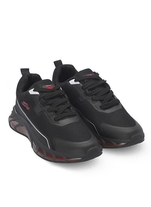 Slazenger TURBO Erkek Sneaker Ayakkabı Siyah / Kırmızı - Görsel 3