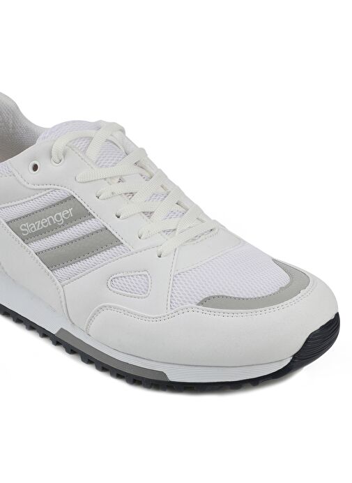 Slazenger MAROON I Büyük Beden Erkek Sneaker Ayakkabı Beyaz / Gri - Görsel 5