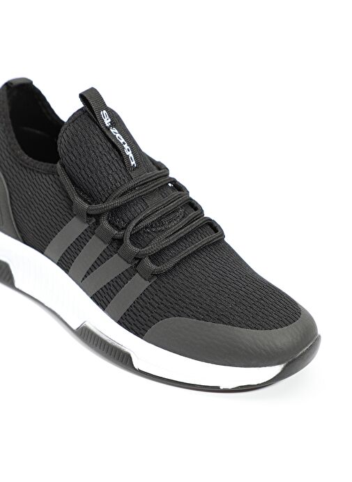 Slazenger TUESDAY I Erkek Sneaker Ayakkabı Siyah / Kırmızı - Görsel 5