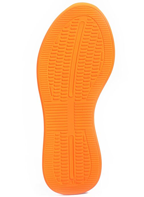 Slazenger TUESDAY I Kadın Sneaker Ayakkabı Koyu Gri / Turuncu - Görsel 8