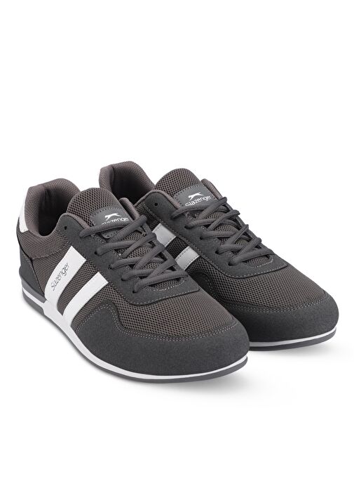 Slazenger OMEGA IN Erkek Sneaker Ayakkabı Koyu Gri - Görsel 3