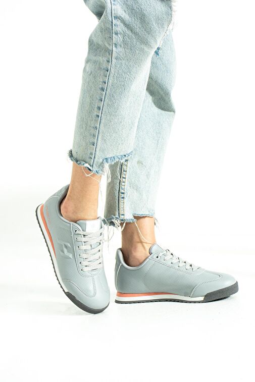 Hammer Jack Gri Kadın Sneaker 10372 - Görsel 4