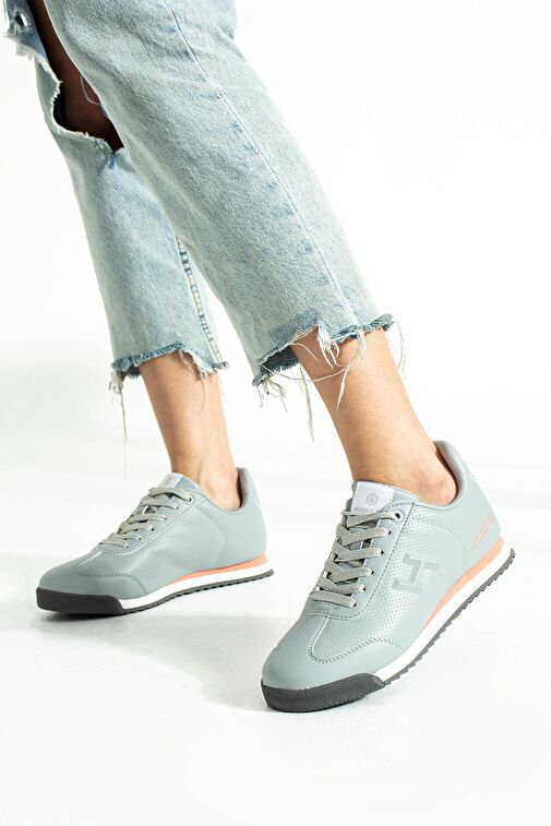 Hammer Jack Gri Kadın Sneaker 10372 - Görsel 5