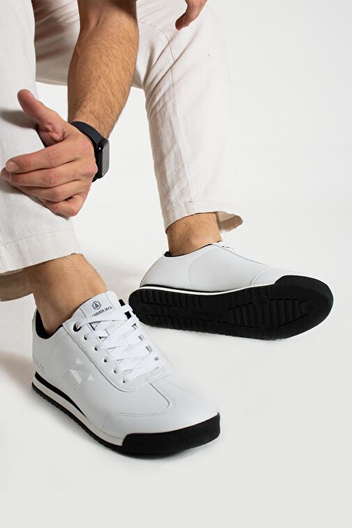 Hammer Jack Beyaz-Siyah Erkek Sneaker 10379 - Görsel 4