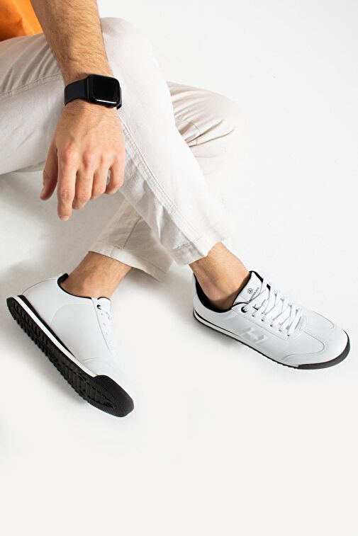 Hammer Jack Beyaz-Siyah Erkek Sneaker 10379 - Görsel 5