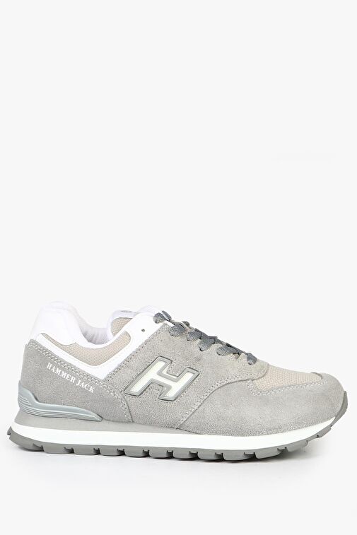 Hammer Jack Chile Hakiki Deri Ciment-Beyaz Kadın Spor Ayakkabı - Görsel 2