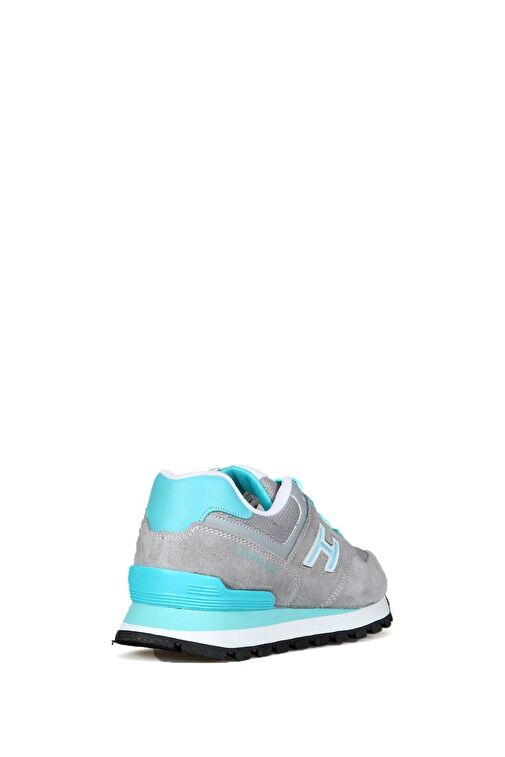 Hammer Jack Chile Hakiki Deri Ciment-Turkuaz Kadın Spor Ayakkabı - Görsel 4