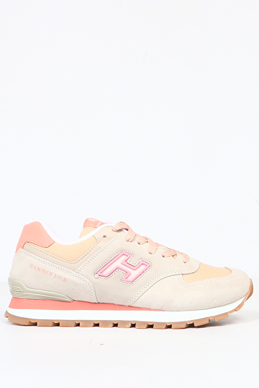 Hammer Jack Chile Hakiki Deri Lamb-Coral Kadın Spor Ayakkabı - Görsel 2