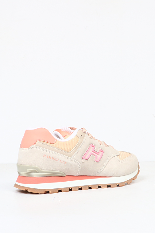 Hammer Jack Chile Hakiki Deri Lamb-Coral Kadın Spor Ayakkabı - Görsel 4