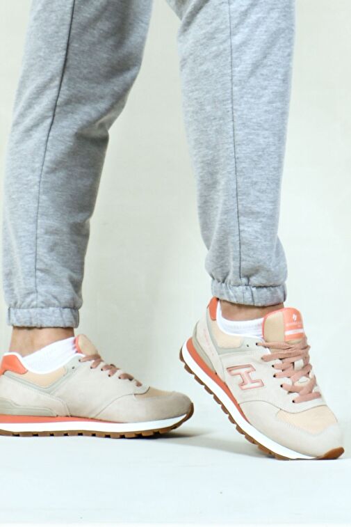 Hammer Jack Chile Hakiki Deri Lamb-Coral Kadın Spor Ayakkabı - Görsel 7