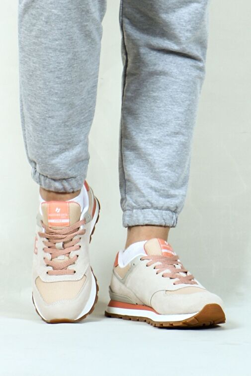 Hammer Jack Chile Hakiki Deri Lamb-Coral Kadın Spor Ayakkabı - Görsel 9