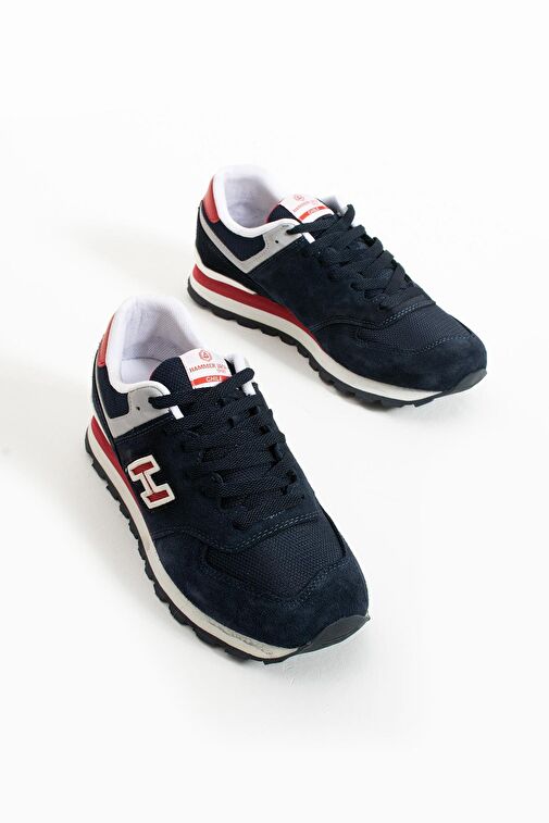 Hammer Jack Chile Hakiki Deri Lacivert-Kırmızı Erkek Spor Ayakkabı - Görsel 3