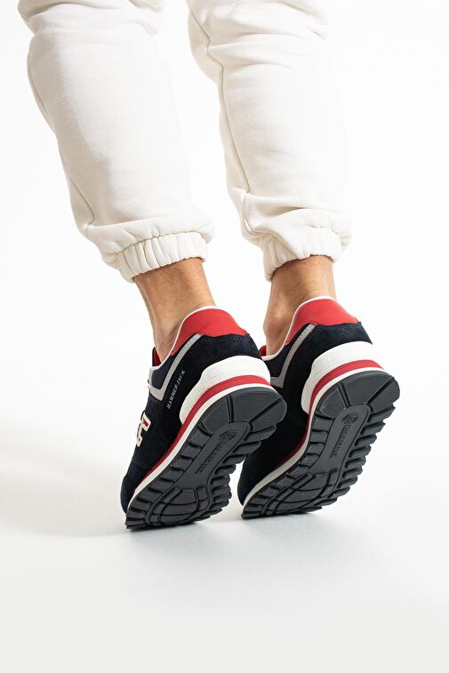 Hammer Jack Chile Hakiki Deri Lacivert-Kırmızı Erkek Spor Ayakkabı - Görsel 5