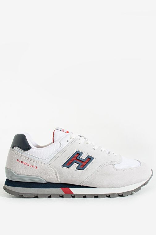 Hammer Jack Chile Hakiki Deri Beyaz Puruty-Laci-Kırmızı Erkek Spor Ayakkabı - Görsel 2