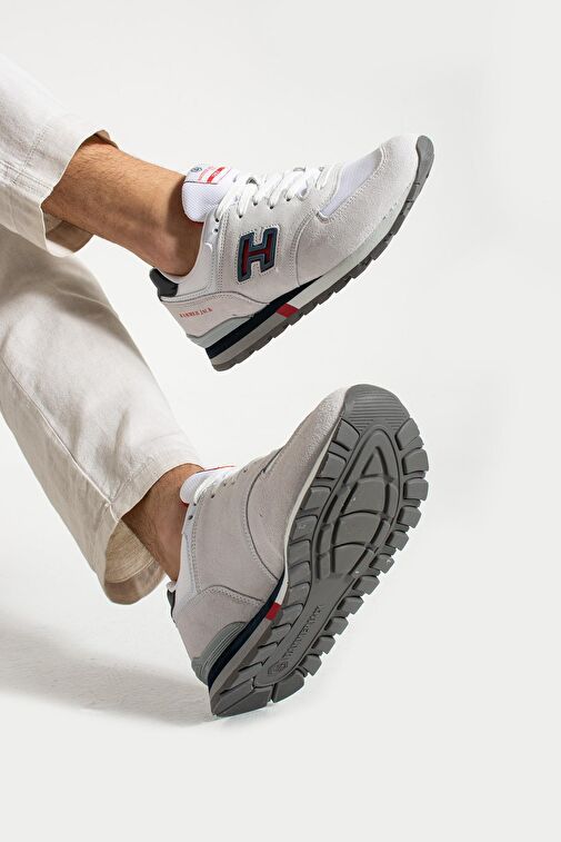 Hammer Jack Chile Hakiki Deri Beyaz Puruty-Laci-Kırmızı Erkek Spor Ayakkabı - Görsel 4