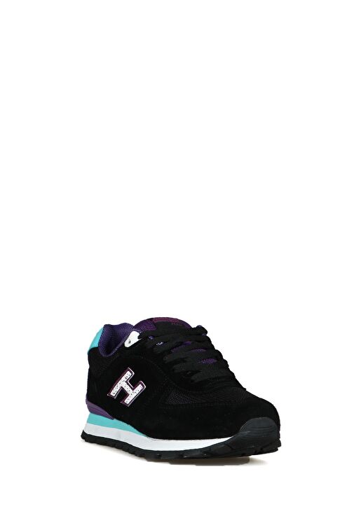 Hammer Jack Peru Hakiki Deri Siyah-Mor Kadın Ayakkabı - Görsel 3