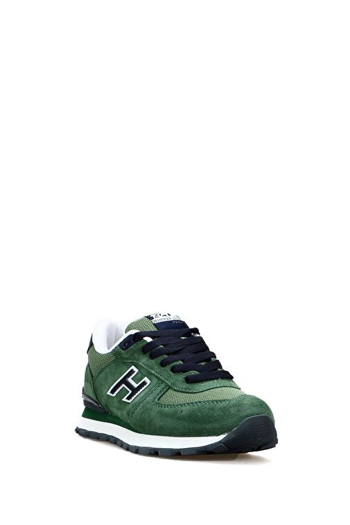 Hammer Jack Peru Hakiki Deri Basilico-Laci Kadın Spor Ayakkabı - Görsel 4