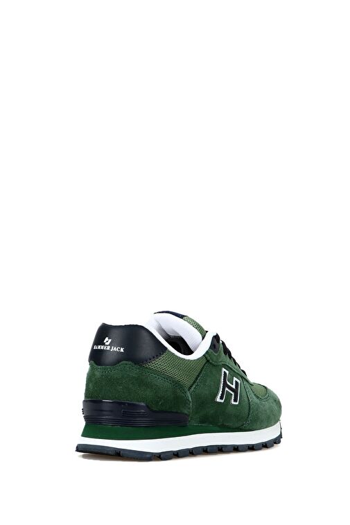 Hammer Jack Peru Hakiki Deri Basilico-Laci Kadın Spor Ayakkabı - Görsel 5