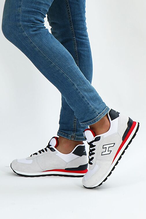 Hammer Jack Peru Hakiki Deri Kirli Beyaz-Kırmızı Erkek Spor Ayakkabı - Görsel 7