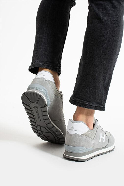 Hammer Jack Peru Hakiki Deri Ciment-Beyaz Erkek Spor Ayakkabı - Görsel 5
