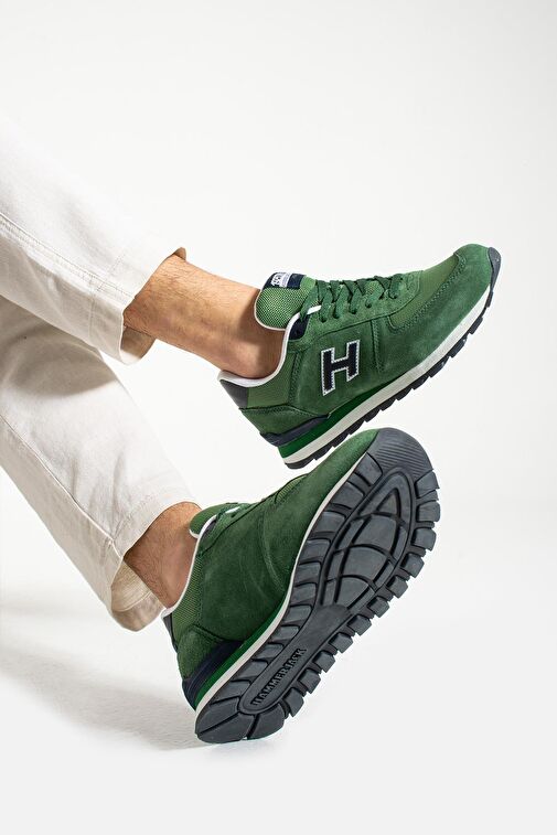 Hammer Jack Peru Hakiki Deri Basilico-Laci Erkek Spor Ayakkabı - Görsel 5