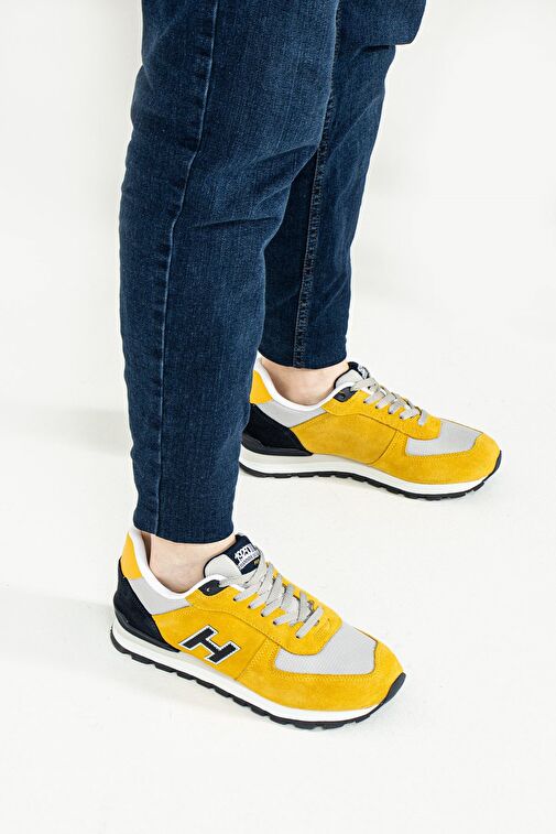 Hammer Jack Peru Hakiki Deri Hardal-Laci Erkek Spor Ayakkabı - Görsel 3