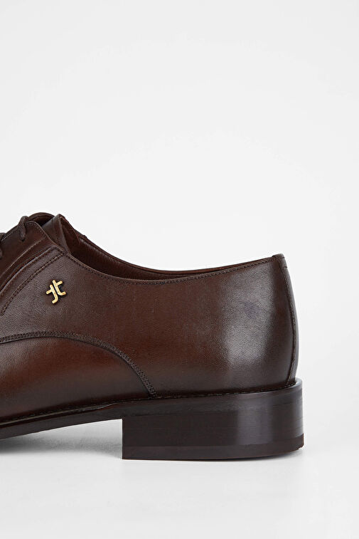 Tamer Tanca Erkek Hakiki Deri Kahverengi Klasik Ayakkabı - Görsel 5