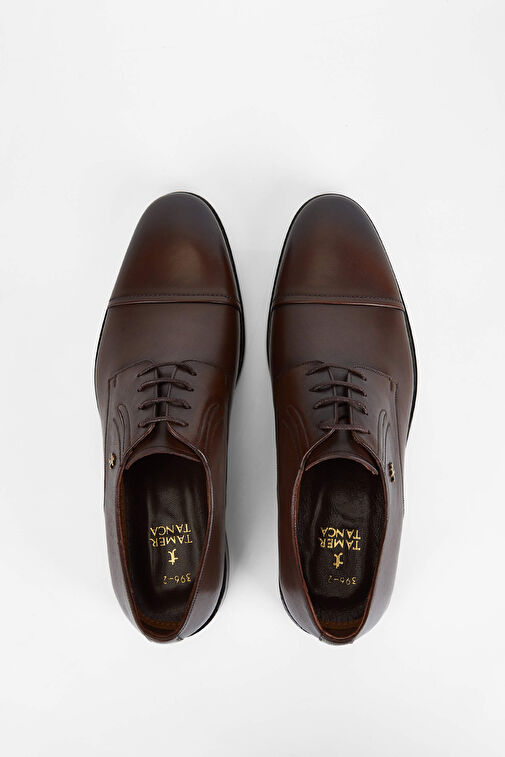 Tamer Tanca Erkek Hakiki Deri Kahverengi Klasik Ayakkabı - Görsel 6