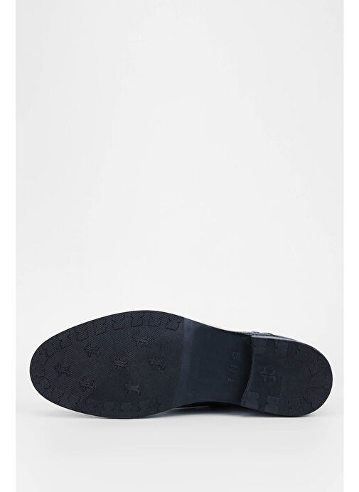 Tamer Tanca Erkek Hakiki Deri Siyah Floter Klasik Bot - Görsel 9