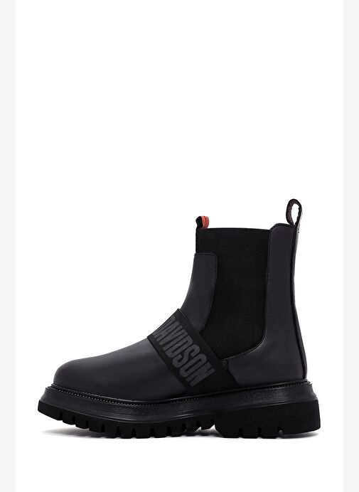 Erkek Siyah Deri Bot POLPERRO - Görsel 3