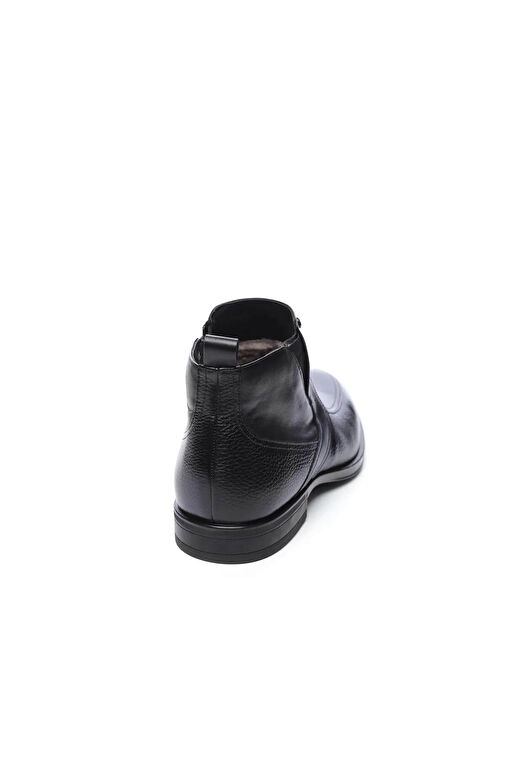 Tamer Tanca Erkek Hakiki Deri Siyah Klasik Bot - Görsel 4