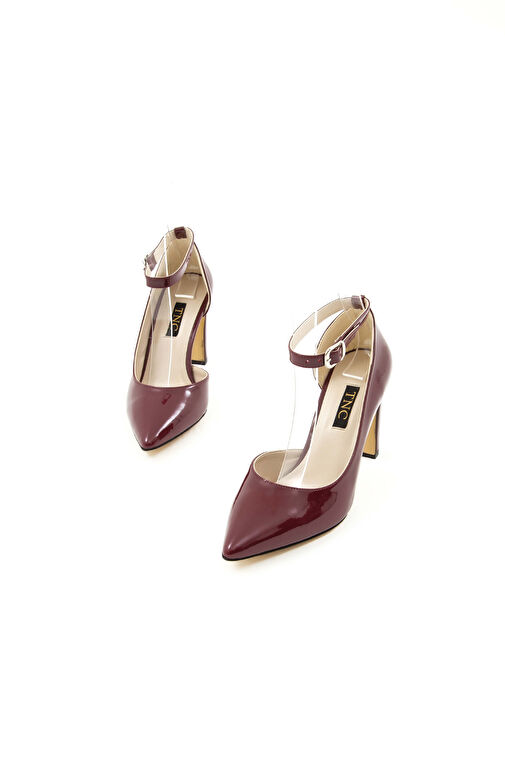 Tamer Tanca Kadın Suni Deri Bordo Topuklu & Stiletto Ayakkabı - Görsel 2