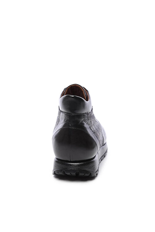 Tamer Tanca Erkek Hakiki Deri Siyah Casual Bot - Görsel 4